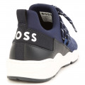 Sneakers stringate misto pelle BOSS Per RAGAZZO