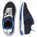 Tri-coloured lace-up trainers BOSS for BOY
