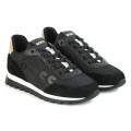 Baskets à lacets avec cuir de vachette BOSS pour GARCON