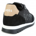 Baskets à lacets avec cuir de vachette BOSS pour GARCON
