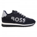 Lace-up leather trainers BOSS for BOY