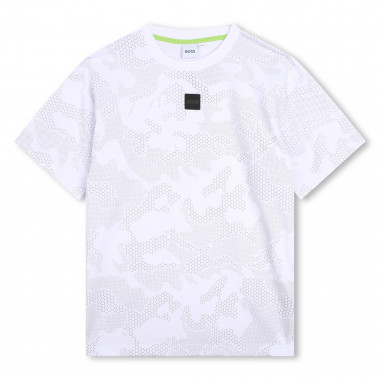 T-shirt with reflective print BOSS for BOY