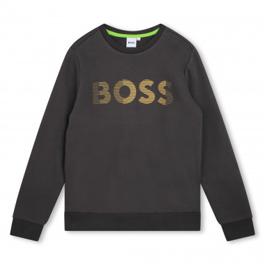 Fleece round-neck sweatshirt BOSS for BOY