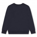 Fleece round-neck sweatshirt BOSS for BOY