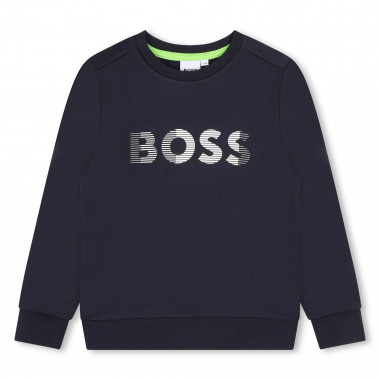 Fleece round-neck sweatshirt BOSS for BOY