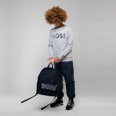 Fleece round-neck sweatshirt BOSS for BOY