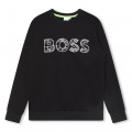 Sweat-shirt en molleton logo BOSS pour GARCON