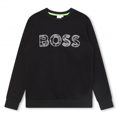 Fleece logo sweatshirt BOSS for BOY