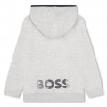 Sudadera con cremallera y logo BOSS para NIÑO