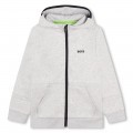 Zip-up logo sweatshirt BOSS for BOY