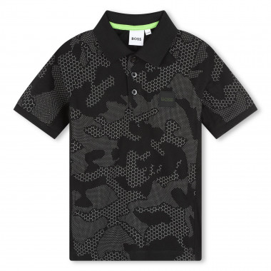 Polo with reflective print BOSS for BOY