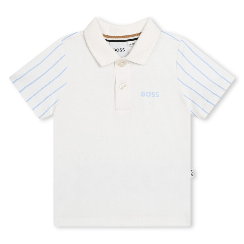 BOSS LONG SLEEVE POLO baby white Kids around