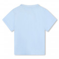 Camiseta algodón con corchetes BOSS para NIÑO