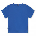 Cotton press-stud T-shirt BOSS for BOY