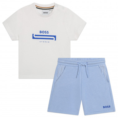 Shorts e t-shirt in cotone BOSS Per RAGAZZO