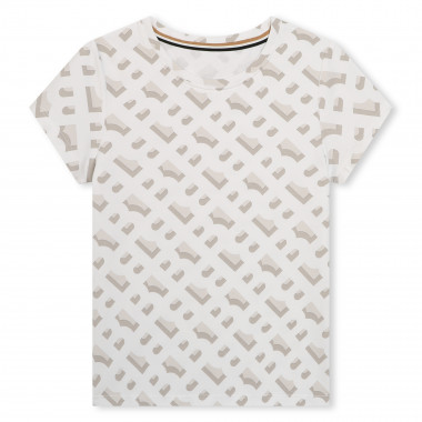 TEE-SHIRT MANCHES COURTES BOSS pour FILLE