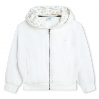 Hooded fleece zip sweatshirt BOSS for GIRL
