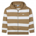 Tricot hooded zip sweatshirt BOSS for BOY