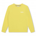Fleece sweater met print BOSS Voor