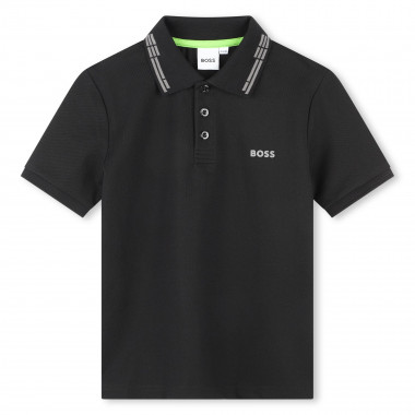 Polo shirt with motif BOSS for BOY