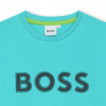 Baumwollshirt mit Logo BOSS Für JUNGE