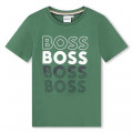 Cotton round-collar T-shirt BOSS for BOY