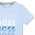 Cotton round-collar T-shirt BOSS for BOY