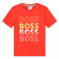 Cotton round-collar T-shirt BOSS for BOY