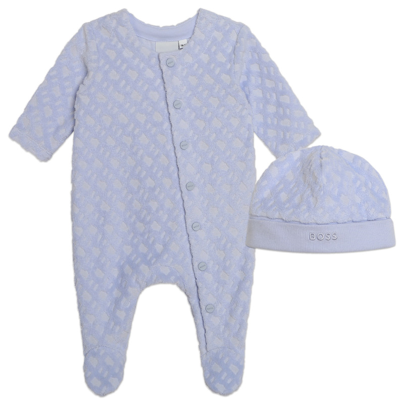 Pyjama bébé Texte et picto brodés personnalisé
