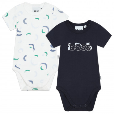 Set of 2 printed bodysuits BOSS for BOY