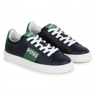 Lace-up leather trainers  for 