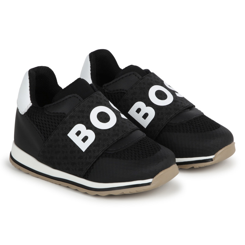 BOSS Trainers with printed elastic baby black - | Kids around