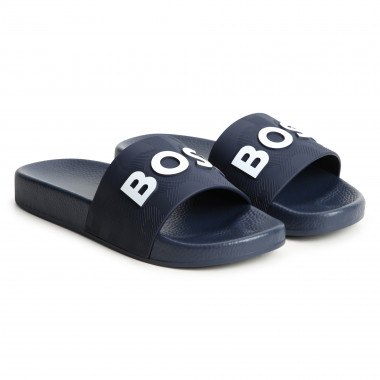 Lichte slippers met logo BOSS Voor