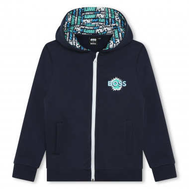 Hooded sweatshirt with patch BOSS for BOY