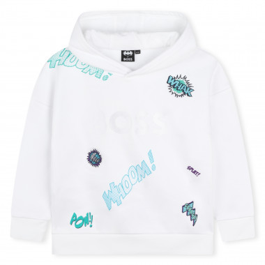 Hooded motif sweatshirt BOSS for GIRL
