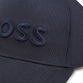 Embroidered twill cap BOSS for BOY