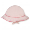 Cotton poplin hat BOSS for GIRL