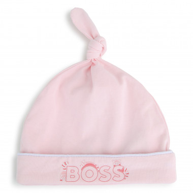 Fold-up brim newborn hat  for 