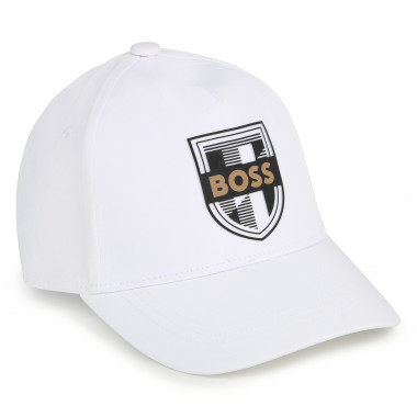 Boné ajustável com emblema BOSS para RAPAZ