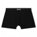 Conjunto de três boxers BOSS para RAPAZ