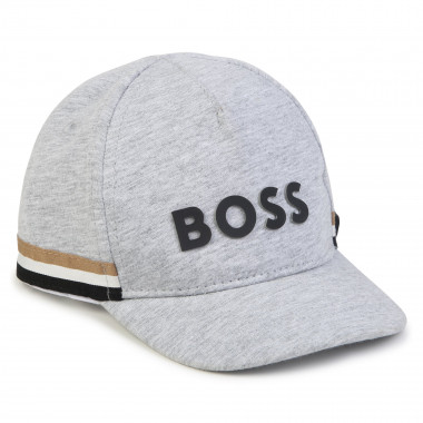 Gorra de algodón con la marca BOSS para NIÑO