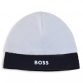 Bonnet de naissance bicolore BOSS pour GARCON