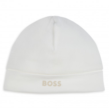 Gorro recién nacido terciopelo BOSS para UNISEXO