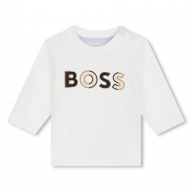 Camiseta con logo estampado BOSS para NIÑO