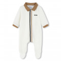 Pyjama en velours col polo BOSS pour GARCON