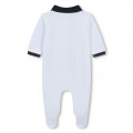 Pijama terciopelo cuello polo BOSS para NIÑO