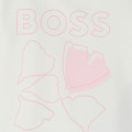 T-shirt imprimé pétales BOSS pour FILLE