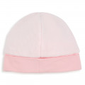 Bonnet uni en velours BOSS pour FILLE