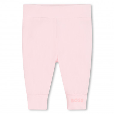 Leggings tinta unita con logo BOSS Per BAMBINA