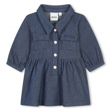 Robe boutonnée col polo BOSS pour FILLE